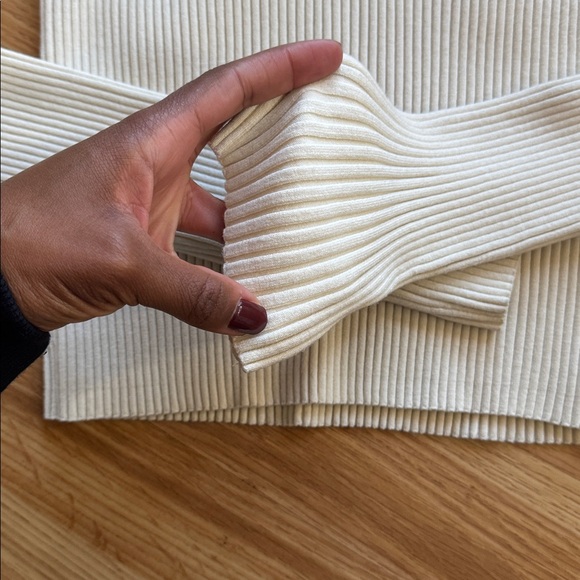 Nordstrom Ivory Ribbed Sweater - Picture 6 of 7